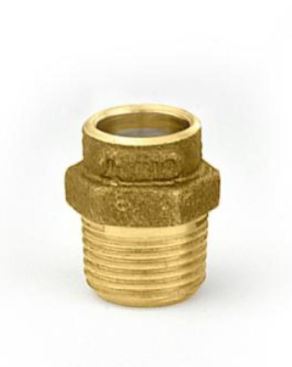Conector Macho  22 x 3/4 - soldável de latão