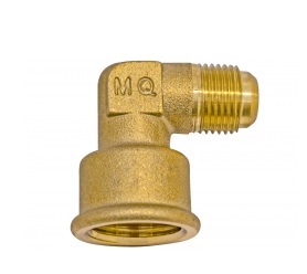 Cotovelo latão 1/2 x 3/8 SAE