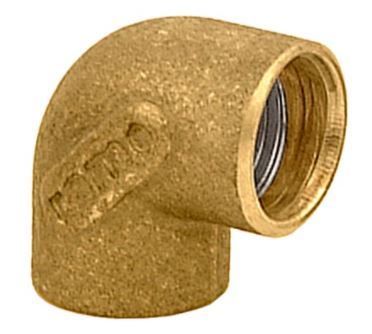 Cotovelo latão 15mm soldável