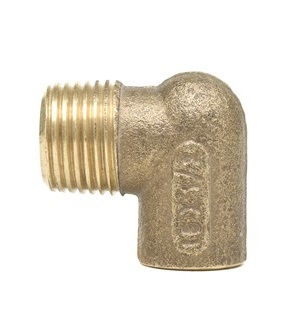 Cotovelo latão 22mm x 3/4 soldável