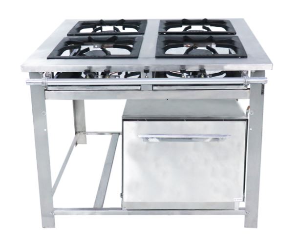 Fogão maxi inox alta pressão - Venâncio