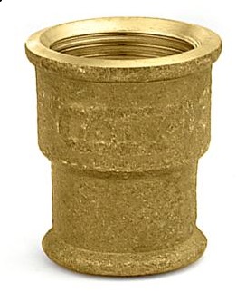 Luva Latão 3/4" x 1/2" NPT