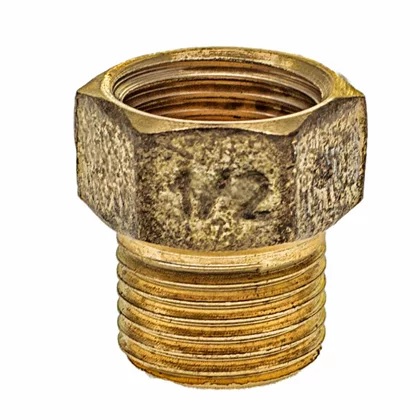 Prolongador curto de latão  - 1/2 NPT