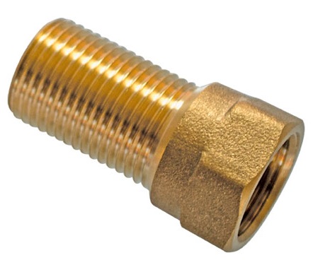 Prolongador longo de latão  - 1/2 NPT