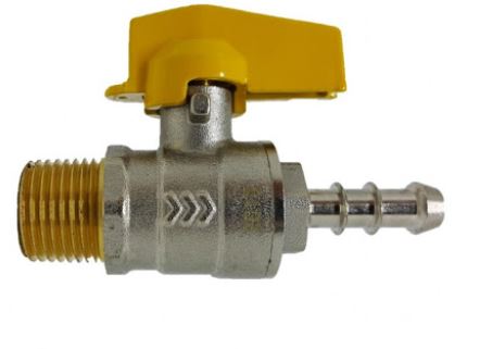 Registro de gás reto 1/2 X 3/8 BM - Mikroval