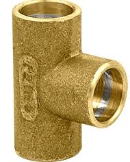 Te latão 28mm soldável