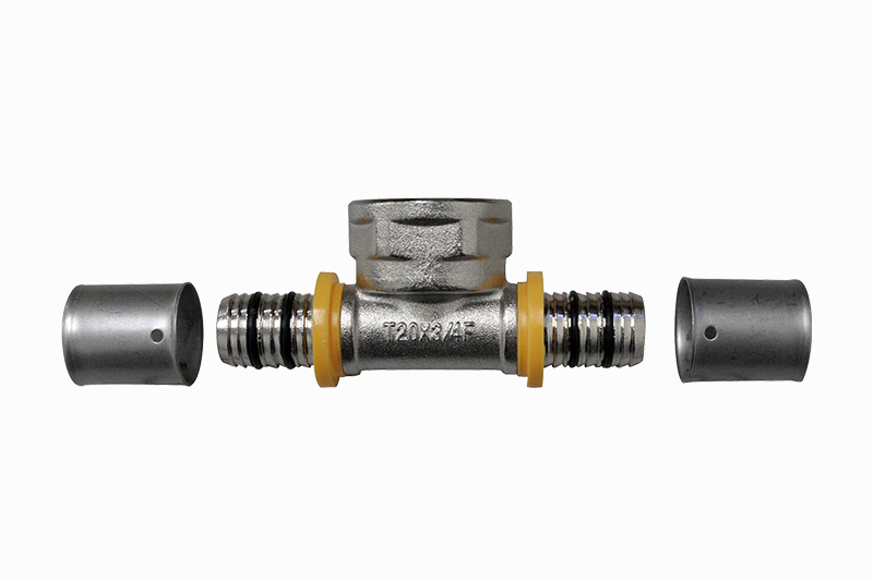 Tê Pex Gás 25mm x 3/4" rosca central Fêmea - Astra